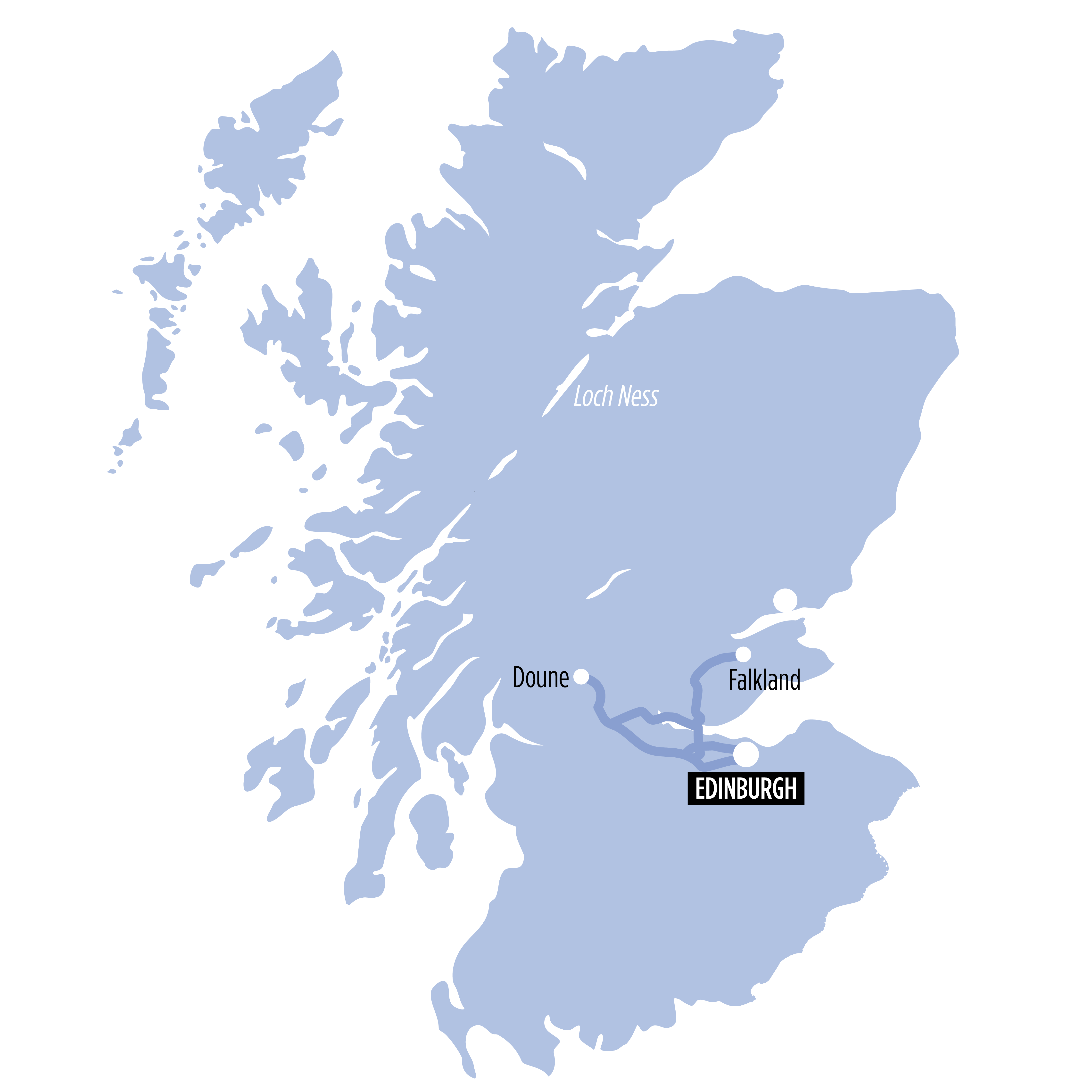 Outlander Explorer map of route