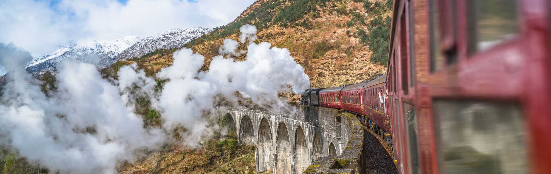 Riding the Jacobite on More Adventures background image