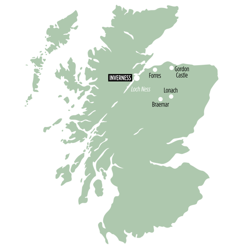 Highland Games route map