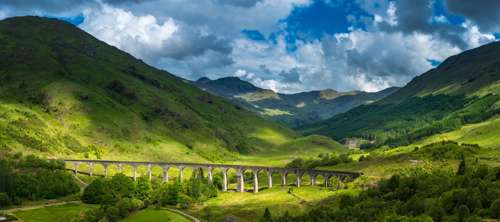 West Highlands, Glen Coe & The Jacobite Steam Train route map