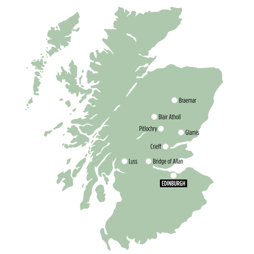 Highland Games route map