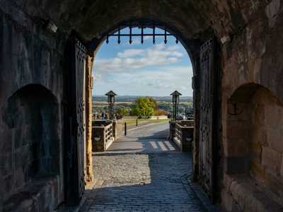 Stone gate of Stirling Castle