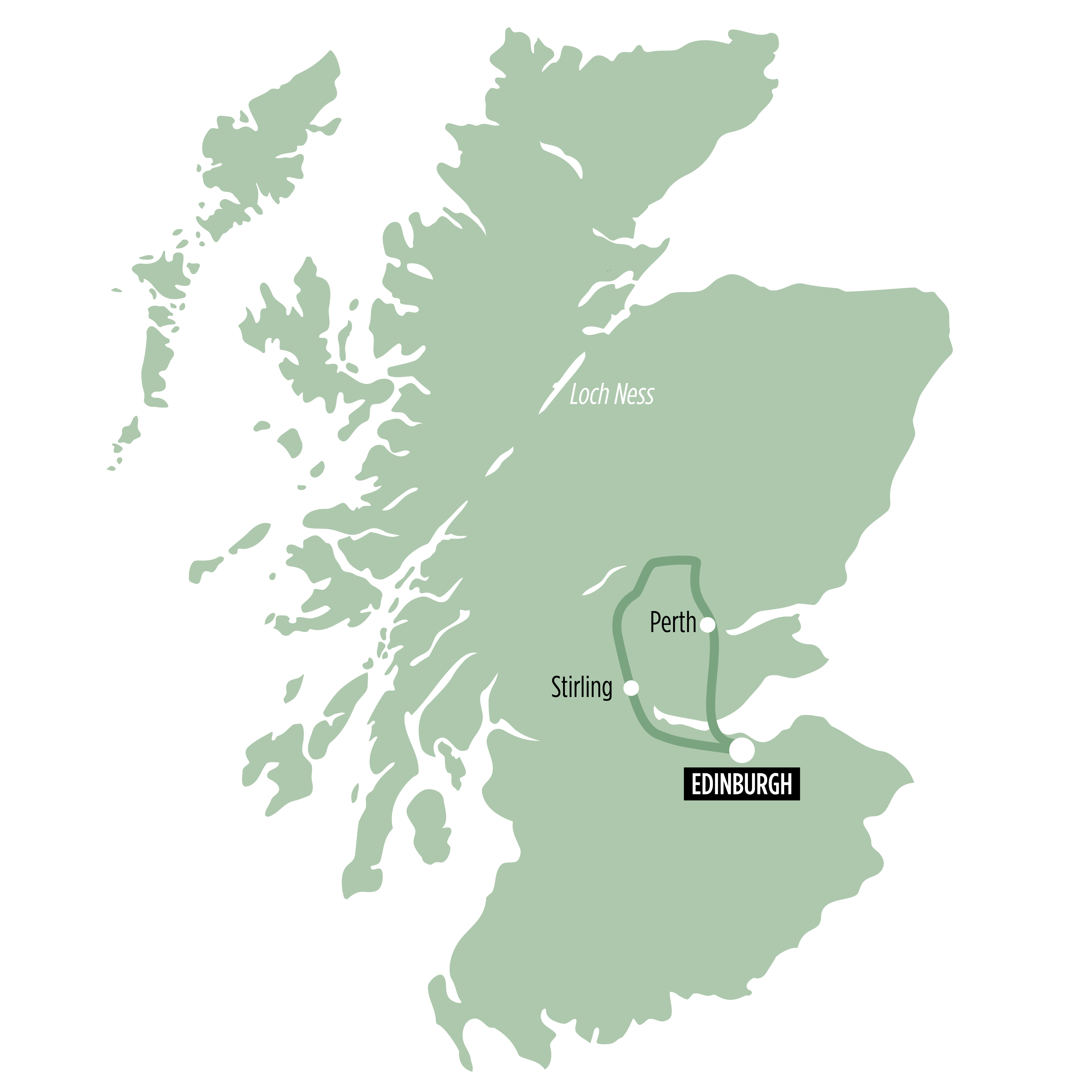 The Royal Edinburgh Military Tattoo map of route