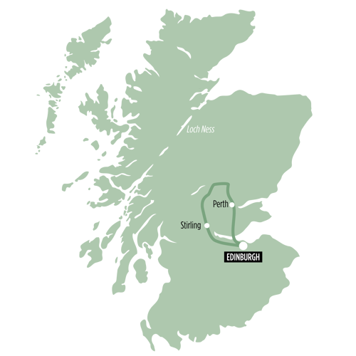 The Royal Edinburgh Military Tattoo route map