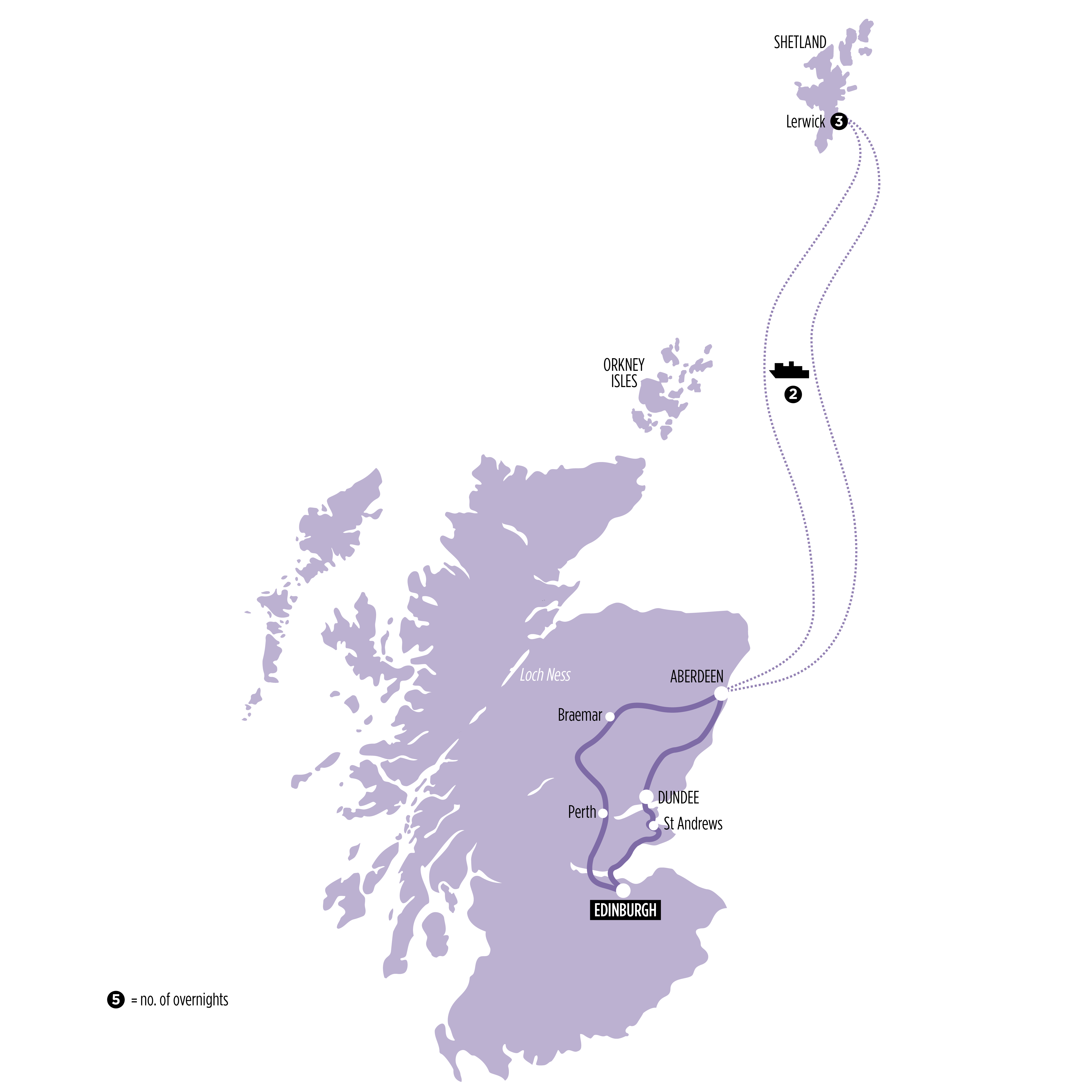 Up Helly Aa 2027 map of route