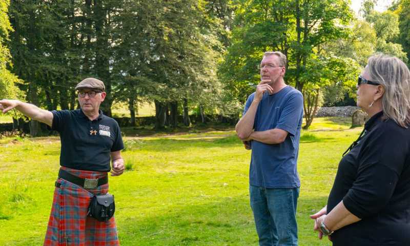 Medium Driver Guide And Passenger At Clava Cairns